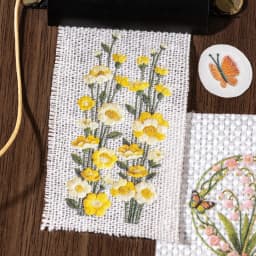 Journal GO 2pcs Floral Vine Embroidery Transfer Stickers Asthetics Journaling Flower Materials Scrapbook Card Craft Handmade