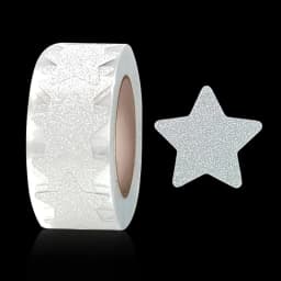 500pcs Exquisite Gold Powder Blank Love Stars Round Stickers Handmade Decoration Holiday Birthday Party Sealing Label Sticker