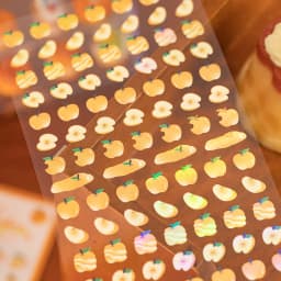 2sheets Kawaii Apple Bobo Series Die Cutting Stickers DIY Diary Album Scrapbook Phone Case Planner Handbook Aesthetic Supplies