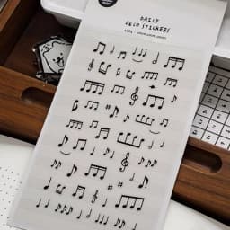 Korean Import Suatelier Musical Note PVC Stickers Scrapbooking Diy Journal Diary Cute School Stationery Sticker School Gift