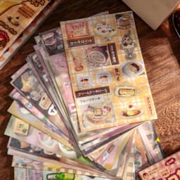 Kawaii Stationery Stickers Japanese Showa Flavor Flash Film Die Cutting Stickers Book Scrapbook DIY Decorative Material Stickers