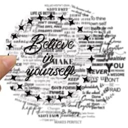 50PCS English Inspirational Decoration Graffiti Stickers DIY Luggage Notebook Skateboarding Motorcycle PET Waterproof S