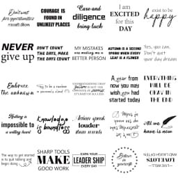 50PCS English Inspirational Decoration Graffiti Stickers DIY Luggage Notebook Skateboarding Motorcycle PET Waterproof S