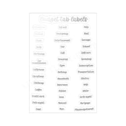 Hot Stamping English Calendar Sticker Budget Month Transparent PET Sticker Index Ear Label Sticker