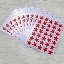 10 Sheets Children Students Reward Stickers Teacher Praise Stationery Stickers Label Award Five-pointed Star Gold Sticker