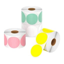 500Pcs/lot 50mm Circle Thermal Sticker Label Self-Adhesive Round Direct Thermal Label for DIY Logo Design QR Code Name Tag