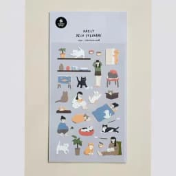 Korean Import Suatelier Cat Have Staff Owner Paper Stickers Scrapbooking Diy Journal Stationery Sticker Deco School Supply