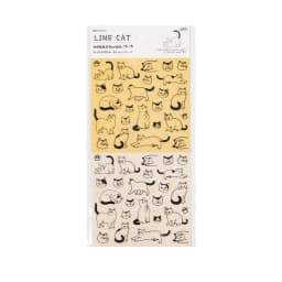 2pcs/1lot kawaii Stationery Sticker Line cat stickers junk journal Decorative Scrapbooking DIY Craft Sticker