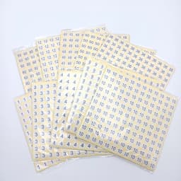 Size 13mm Circular Digital Sticker Number Labels from 0 to 10 Digital Adhesive Stickers 1980 Pcs Digital Sticker Marking Paster
