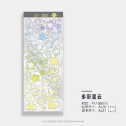 WAKAWAKA Bubble Dreamland Element Sticker Stars Decal Stickers Scrapbooking Stationery Hearts Stickers