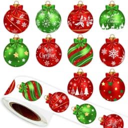 500pcs Merry Christmas Stickers,3CM, Christmas Theme Seal Labels Stickers For DIY Gift Baking Package Envelope 2025 New 