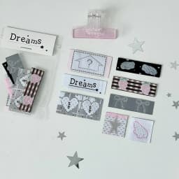 Kawaii Label Index Stickers Embroidery Lucky Tag Label Sticker Scrapbooking Sticker Hand Account Notes Decorative Sealing Decals