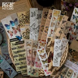 30pcs/1lot kawaii Stationery Sticker Literary Collection Diary Planner junk journal Decorative Scrapbooking DIY Craft Sticker