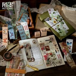30pcs/1lot kawaii Stationery Sticker Literary Collection Diary Planner junk journal Decorative Scrapbooking DIY Craft Sticker