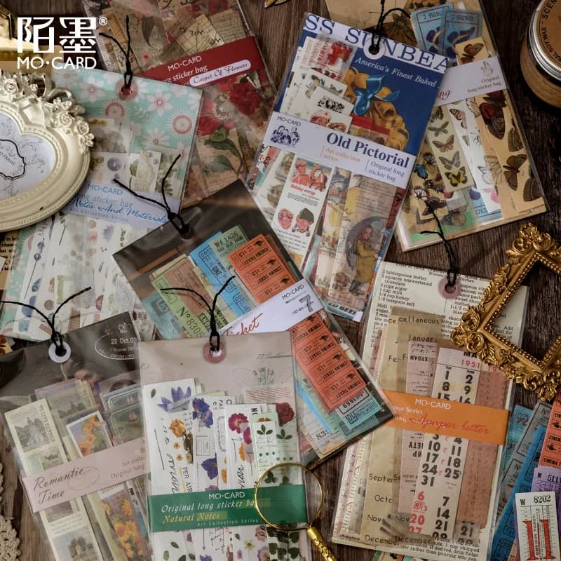 30pcs/1lot kawaii Stationery Sticker Literary Collection Diary Planner junk journal Decorative Scrapbooking DIY Craft Sticker
