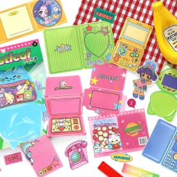 20/80pcs Neon Tribe Series Kawaii Ins Cartoon Small Element Adhesive Label Material Pack Scrapbooking DIY Aesthetic Stationery