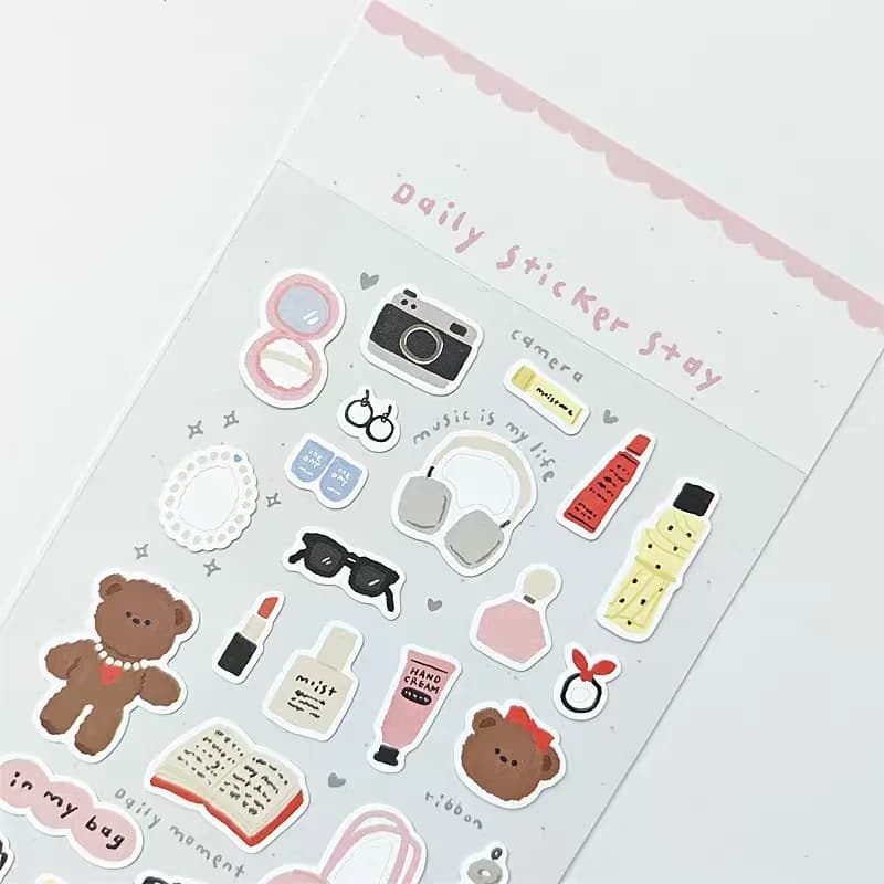 BONITO In My Bag Daily Moment Stickers Scrapbooking Diy Journal Stationery Sticker School Office Gift B6145