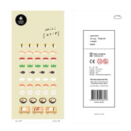 Korean Import Suatelier Japanese Food Noodles Sushi Stickers Mini Scrapbooking Diy Journal Cute Deco Stationery Sticker 124