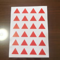 240pcs 16x14mm Triangle Colorful Stickers for Home Office School Party Decoration or Daily Things Clear Classification Mark