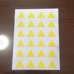240pcs 16x14mm Triangle Colorful Stickers for Home Office School Party Decoration or Daily Things Clear Classification Mark