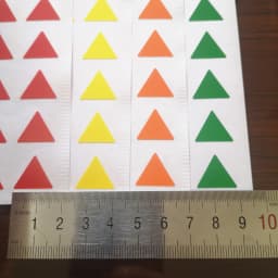 240pcs 16x14mm Triangle Colorful Stickers for Home Office School Party Decoration or Daily Things Clear Classification Mark