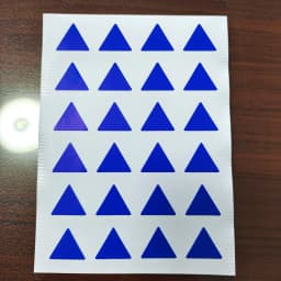 240pcs 16x14mm Triangle Colorful Stickers for Home Office School Party Decoration or Daily Things Clear Classification Mark