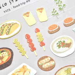 Korean Import Suatelier Tasty Food Trip Paper Stickers Scrapbooking Diy Journal Stationery Sticker Deco Art School Supply 1173