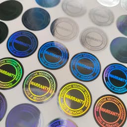 100pcs 2cm PROTECTIVE SECURITY HOLOGRAM WARRANTY VOID IF REMOVED Silver Tamper Evident Label Warranty Void Sticker Removal Proof