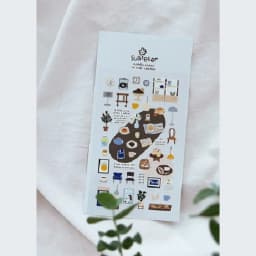 Korean Import Suatelier Cafe Blue Desserts Stickers Scrapbooking DIY Journaling Diary Stationery Sticker School Supplies