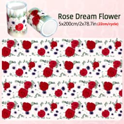 2m/Roll Colorful Flower PET Tape Decorative Masking Tape Scrapbooking Sticker Journal Aesthetic Stationery