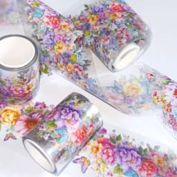 2m/Roll Colorful Flower PET Tape Decorative Masking Tape Scrapbooking Sticker Journal Aesthetic Stationery
