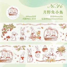 Journal GO 6x200cm Fairy Tale PET Tape Sticker DIY Scrapbooking Decor Album Collage Journalling Material Aesthetics Masking Tape