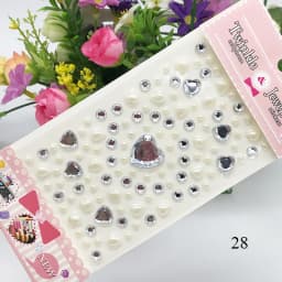 Children Diamond Sticker Acrylic Crystal Sticker 3D Colorful Love DIY Gem Decoration Stickers for Girl Rhinestones Stickers