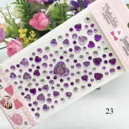 Children Diamond Sticker Acrylic Crystal Sticker 3D Colorful Love DIY Gem Decoration Stickers for Girl Rhinestones Stickers