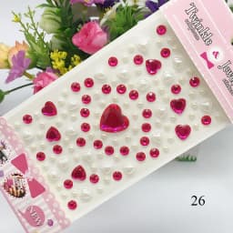 Children Diamond Sticker Acrylic Crystal Sticker 3D Colorful Love DIY Gem Decoration Stickers for Girl Rhinestones Stickers