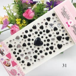 Children Diamond Sticker Acrylic Crystal Sticker 3D Colorful Love DIY Gem Decoration Stickers for Girl Rhinestones Stickers
