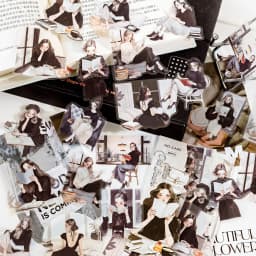 30 Pcs/Pack Reading Girl Stickers Aesthetic Stick Labels Decorative Diary Album Material Scrapbooking Supplies