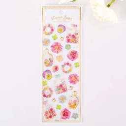 Cute Kawaii Crystal Jelly Flower Stickers 3D Puffy Epoxy Resin Decals for Scrapbooking Journal Planner Phone DIY Laptop Decor