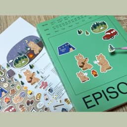 BONITO Nature Camping Tent Forest Paper Stickers Scrapbooking Diy Journal Diary Cute Stationery Sticker School Supplies Gift