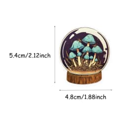 50PCS Creative Mushroom Bottle Decoration Graffiti Stickers Luggage Speaker Skateboard Water Cup Label Waterproof Stickers