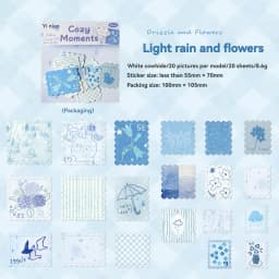 Etori Life Warm Moments Series Vintage Cozy Stamp Journal Stickers 20Pcs Ins Style Journal Decoration Small Patterns for Laptops, Phone Stickers, Luggage, Office Decoration Accessories, Student Gift Paper Bags, Handmade Scrapbooking Supplies, DIY Crafts, Children's Stickers, Art Parties, Gifts for Friends, Back-To-School Season, Card Making