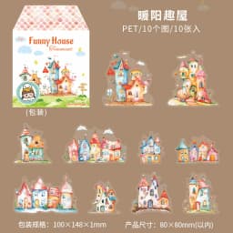 10pcs/1lot Kawaii Stationery Stickers Cabin of Curiosities Diary Decorative Mobile Stickers Scrapbooking DIY Craft Stickers