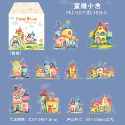 10pcs/1lot Kawaii Stationery Stickers Cabin of Curiosities Diary Decorative Mobile Stickers Scrapbooking DIY Craft Stickers