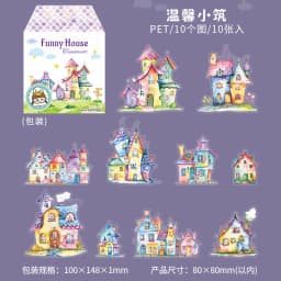 10pcs/1lot Kawaii Stationery Stickers Cabin of Curiosities Diary Decorative Mobile Stickers Scrapbooking DIY Craft Stickers