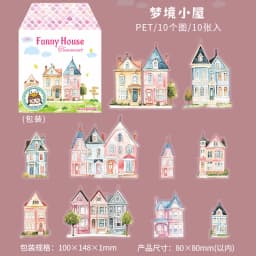 10pcs/1lot Kawaii Stationery Stickers Cabin of Curiosities Diary Decorative Mobile Stickers Scrapbooking DIY Craft Stickers