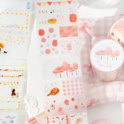 Journal GO 5x200cm Cute Tape Stickers for Kraft Greeting Cards diy Masking Tape for Collage Junk Journal Gifts Decoration