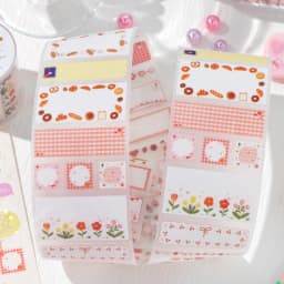 Journal GO 5x200cm Cute Tape Stickers for Kraft Greeting Cards diy Masking Tape for Collage Junk Journal Gifts Decoration