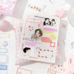 Journal GO 5x200cm Cute Tape Stickers for Kraft Greeting Cards diy Masking Tape for Collage Junk Journal Gifts Decoration