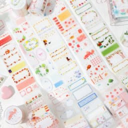 Journal GO 5x200cm Cute Tape Stickers for Kraft Greeting Cards diy Masking Tape for Collage Junk Journal Gifts Decoration