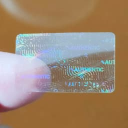 100pcs 25x15mm Transparent Hologram Security Seal Semi-hidden Subtle Holographic Sticker Universal Original Genuine Label